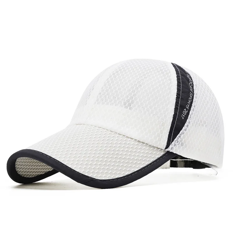 Men Women Quick-dry Sports Baseball Cap Snapback Sunhat Mesh Patchwork Outdoor Hiking Running Hip Hop Baseball Hats Casquette