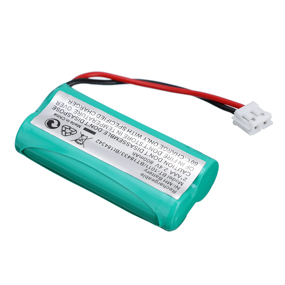 Batería de teléfono inalámbrico, pila AAA NiMH 2,4 V 800mAh para Uniden BT-1011 BT18433 BT184342 Walkie talkie, para Sanik Sony v-tech GE