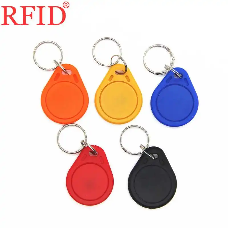 S50 IC 13.56Mhz Smart Card Contactless RFID Key Fob Card Keyfob Token Tag Keychain Access Control System Many color Select 1pcs