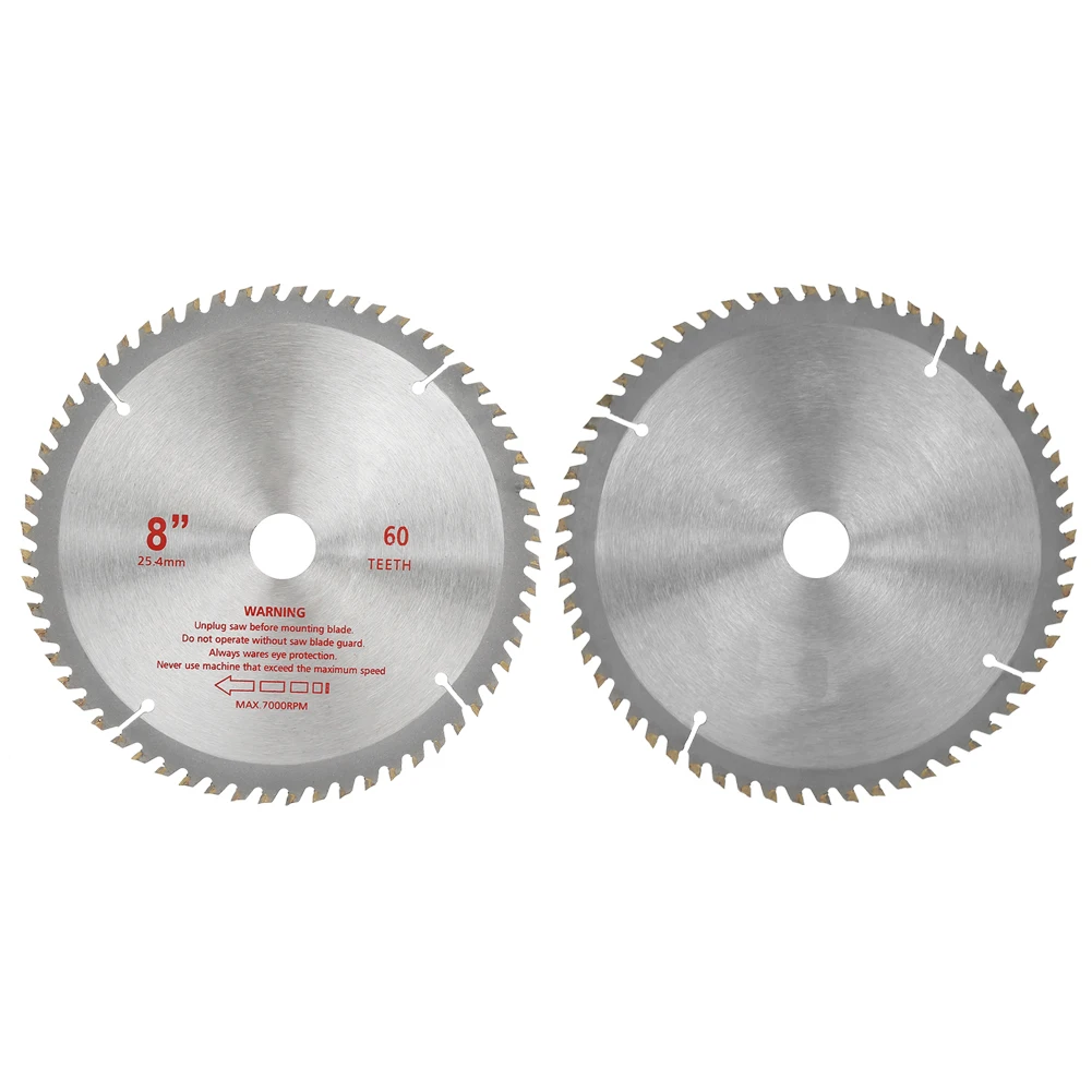 8 zoll Hartmetall Sägeblatt 60 Zahn für Schneiden Holz Kunststoff Aluminium Eisen Schnelle und Fließend Schneiden Elektrische Säge zubehör