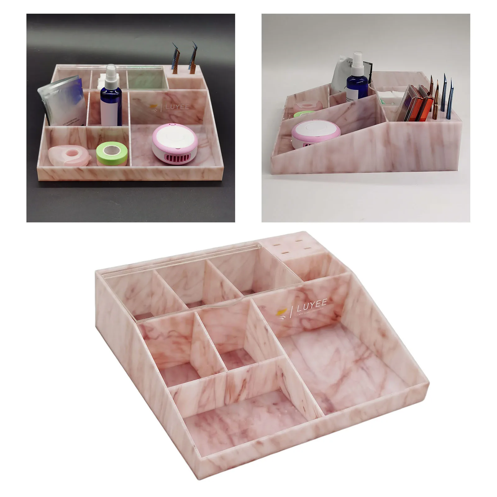 Storage Box for Makeup Brush and Eyelash Extension, Tweezers Holder, Organizer, Tool Storage, Display Box, Acessórios