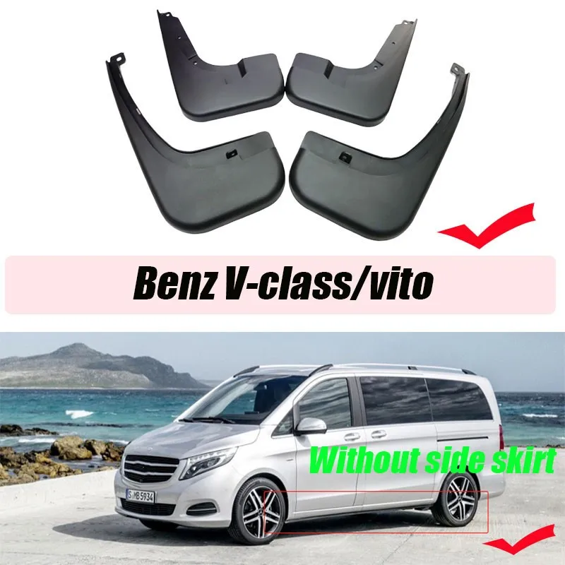 Per Benz classe V Vito paraspruzzi parafanghi W447 V250 paraspruzzi paraspruzzi parafanghi accessori auto styline anteriore posteriore 4 pezzi