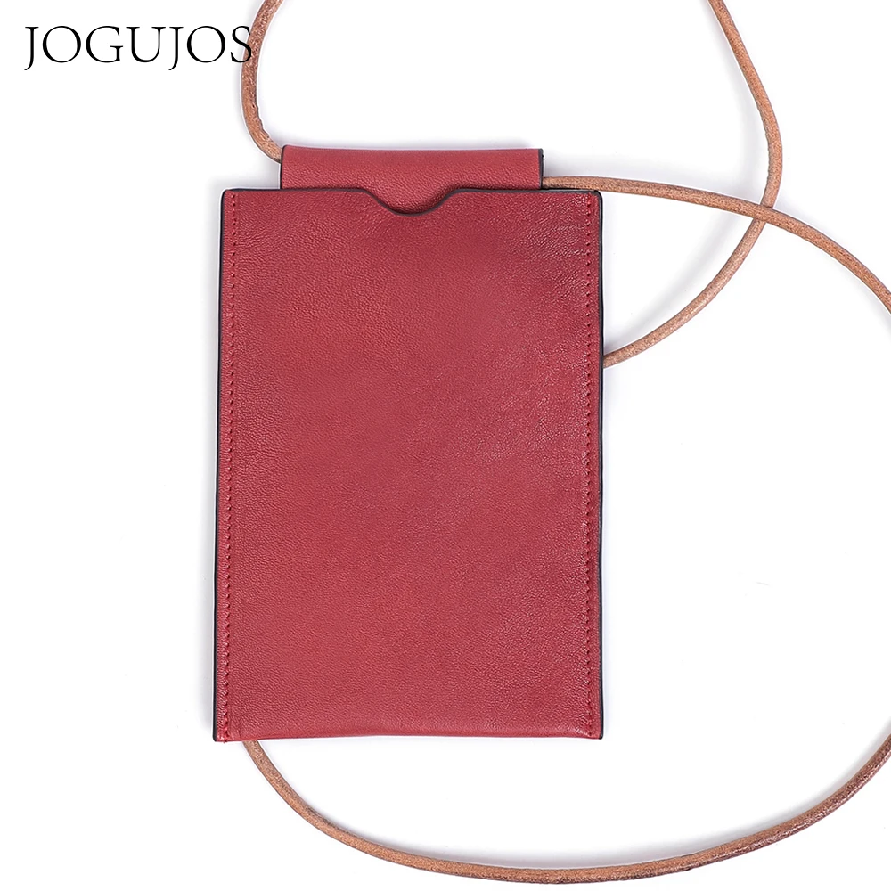 

JOGUJOS Fashion Card Holder Case Luxury Phone Bag for Lady Phone Case Iphone with Strap Messenger Bag Man Credit Care Holder