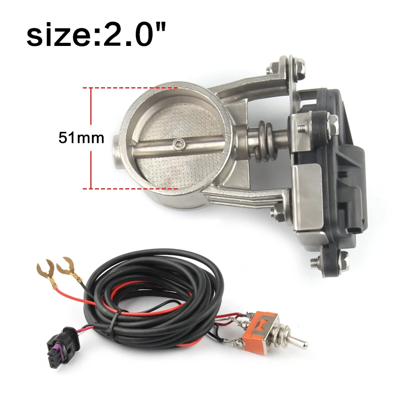 Elektrische uitlaatregelklep2"/2.25"/2.5"/2.75"/3" uitlaatregelklep - lage druk voor uitlaat Catback downpipe