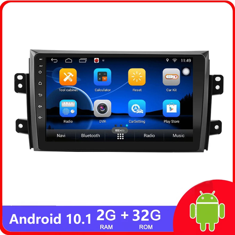 

2 DIN Car Android 11 Radio multimedia Player For Suzuki SX4 2006-2013 Quad Core 9" 1024*600 Bluetooth 2 Din Car DVD GPS Navi