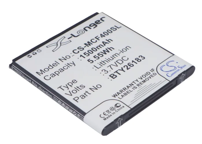 CameronSino для MOBISTEL Cynus F4 MT-7521B BTY26183 BTY26183Mobistel/STD аккумулятор