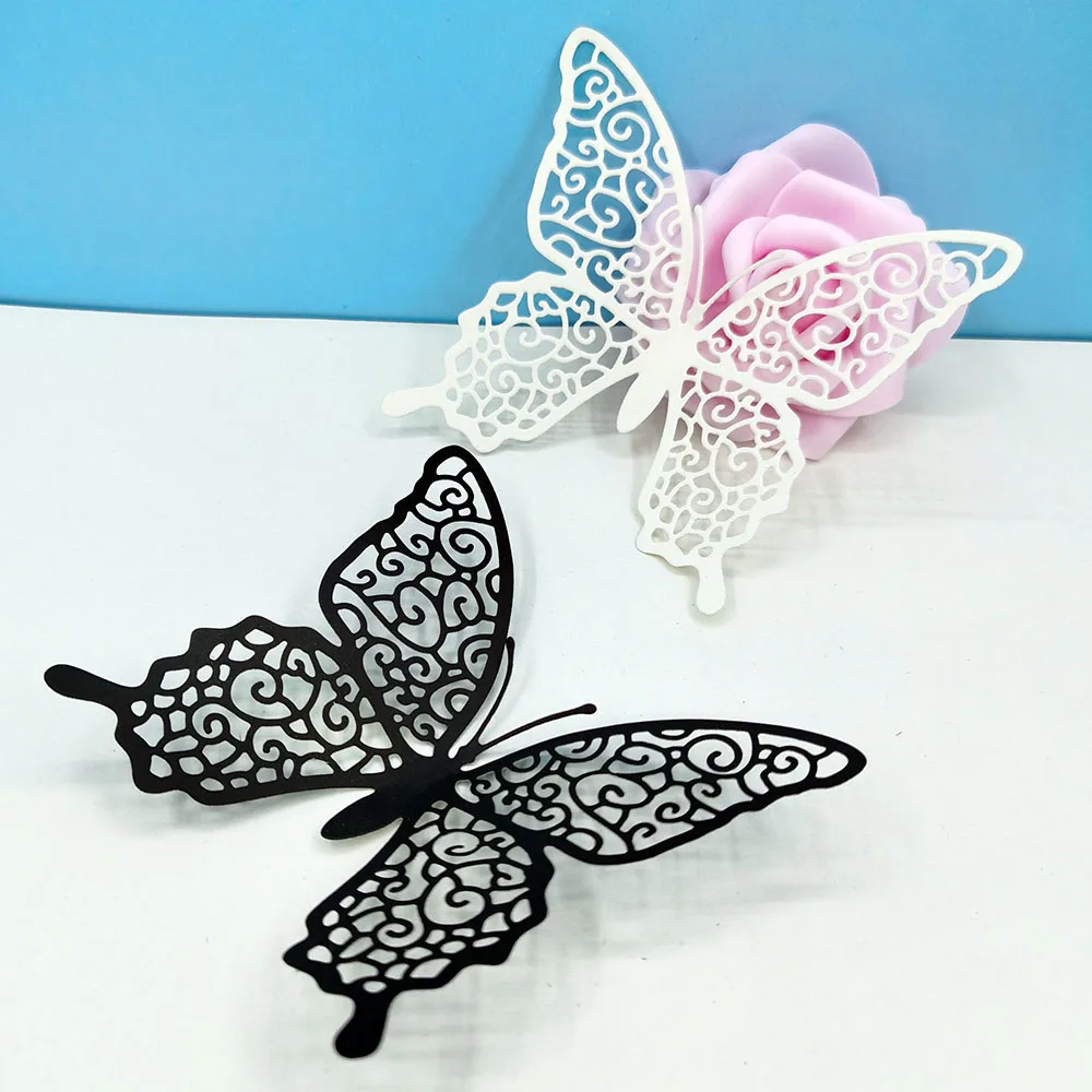 Butterfly Metal Dies Embossing And Cutting Templates Stencil Crafts Molds Card Making Supplies Slimline Card Dies Diy