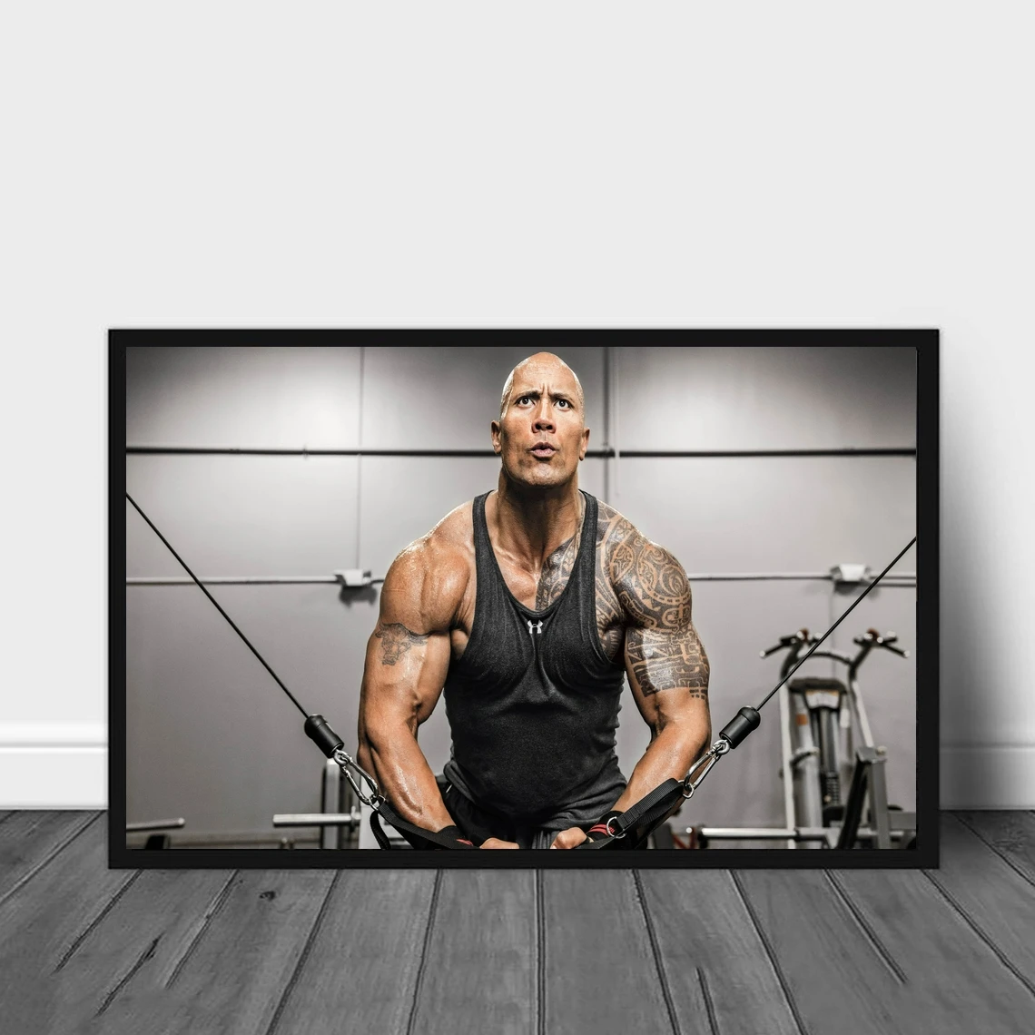 Dwayne Johnson Poster Movie Star Actor Art Canvas Poster Print Wall Painting Home Decoration (No Frame)