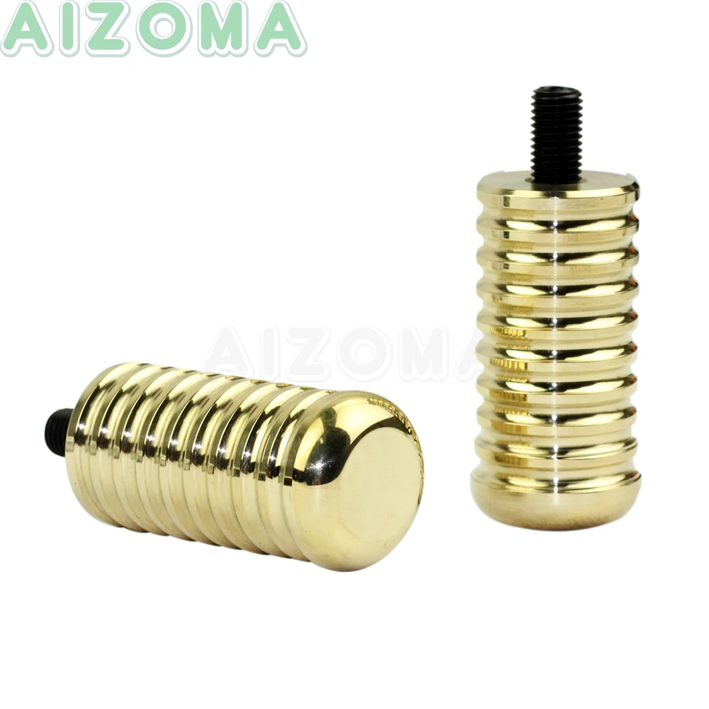 2x Brass Toe Shifter Peg Vintage Motorcycle Shift Lever Pegs for Harley Sportster 883 1200 883R 883L Foot Peg Footpeg Footrest