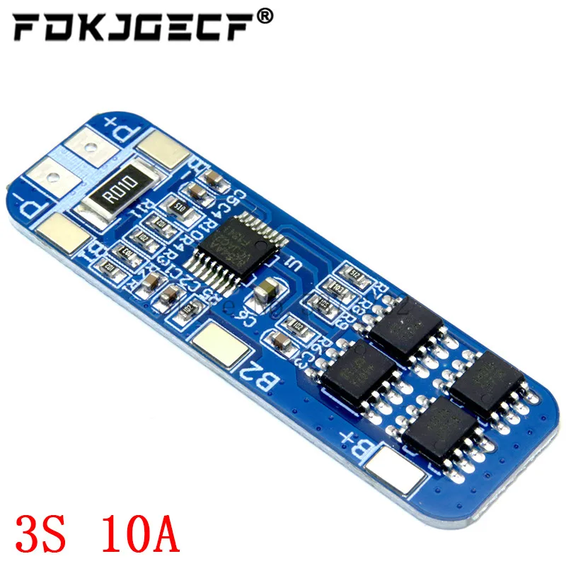 3S 10A 20A 25A 30A 40A 60A Li-ion Lithium Battery 18650 Charger PCB BMS Protection Board For Drill Motor Lipo Cell Module