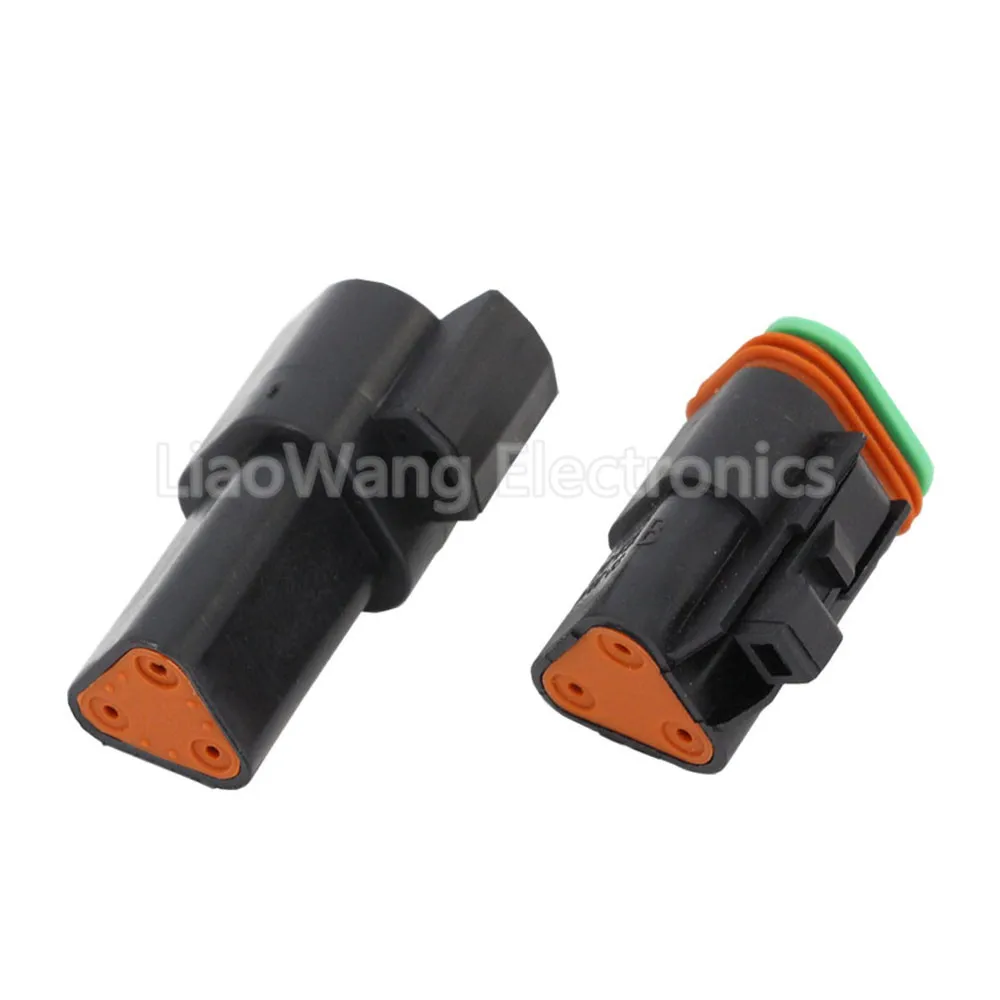 1 Set Schwarzer Deutsch DT Steckverbinder DT06-2S/DT04-2P 3P 4P 6P 8P Wasserdichter Elektrischer Stecker für Automotoren mit Pins 22-16AWG – Detail 14