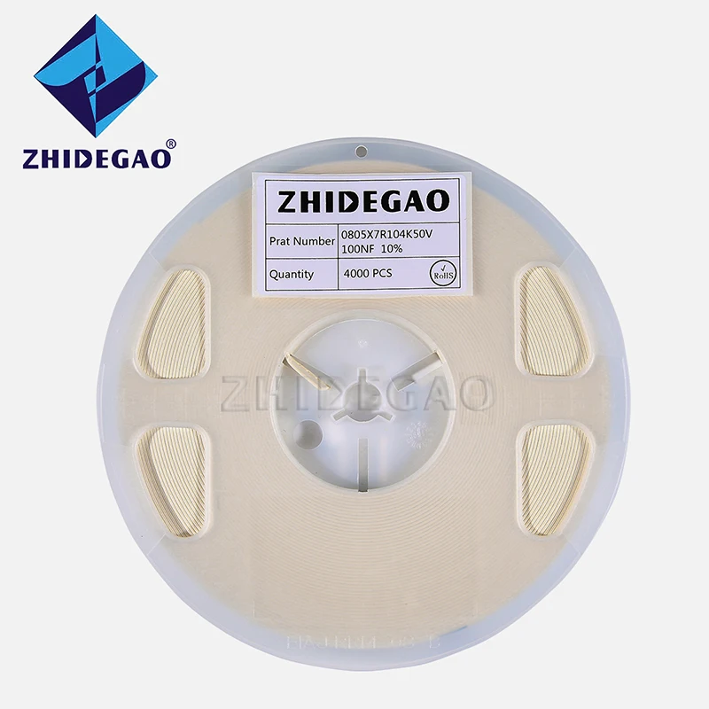 

1 reel 0805 SMD Chip Multilayer Ceramic Capacitor 0.5pF - 47uF 1pF 22pF 100pF 1nF 10nF 100nF 0.1uF 1uF 2.2uF 4.7uF 10uF 22uF