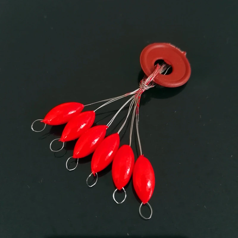60pcs (10packs) Seven-star Float Carp Fishing Float Mixed color Accesories Pesca Fishing Buoys Large Medium Small Size
