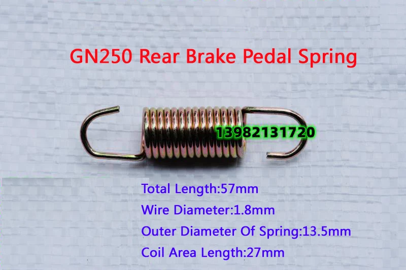 Motorcycle Rear Brake Pedal Spring,Rear brake switch spring, support spring For Suzuki GN250 1set