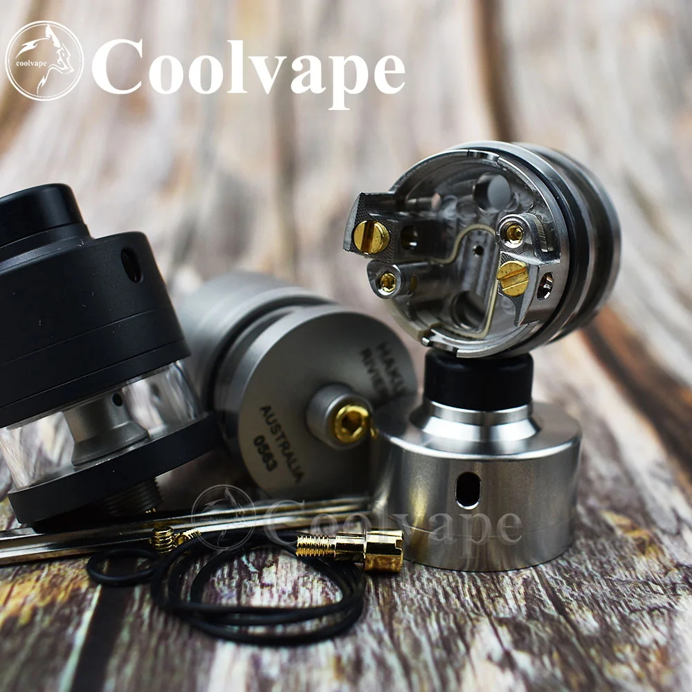 Atomizador coolvape Haku Riviera RDTA con PIN BF 316ss, atomizador de goteo reconstruible squonk22 mm/24mm RDTA
