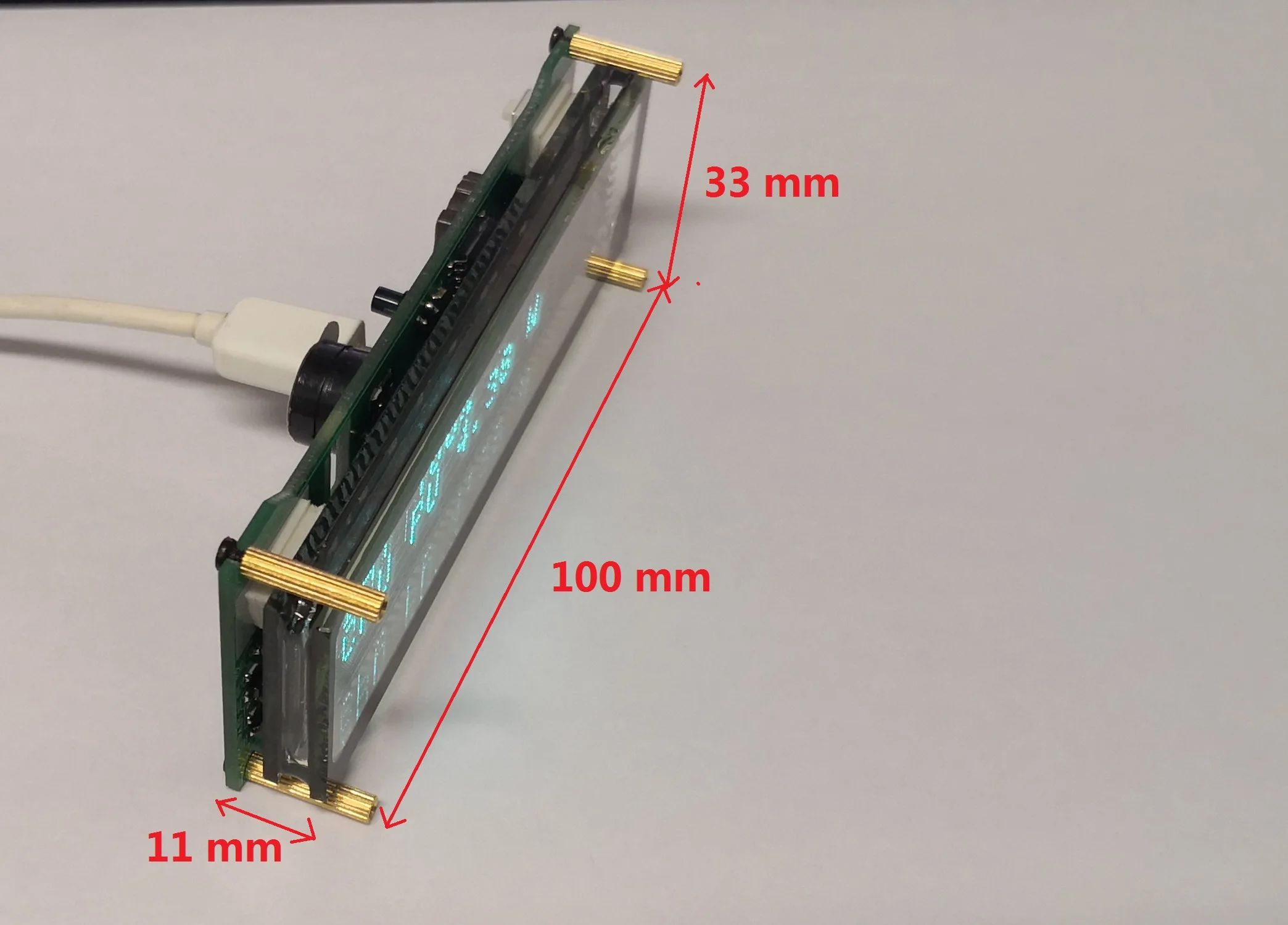 USB2VFD AIDA64 Chassis Display VFD Display AIDA64 Secondary Screen Desktop Chassis Secondary Screen