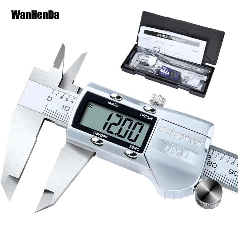 IP54 water proof 0-150 /200 /300mm ABS Origin Digital Caliper electronic vernier caliper micrometer Digitaler Messschieber