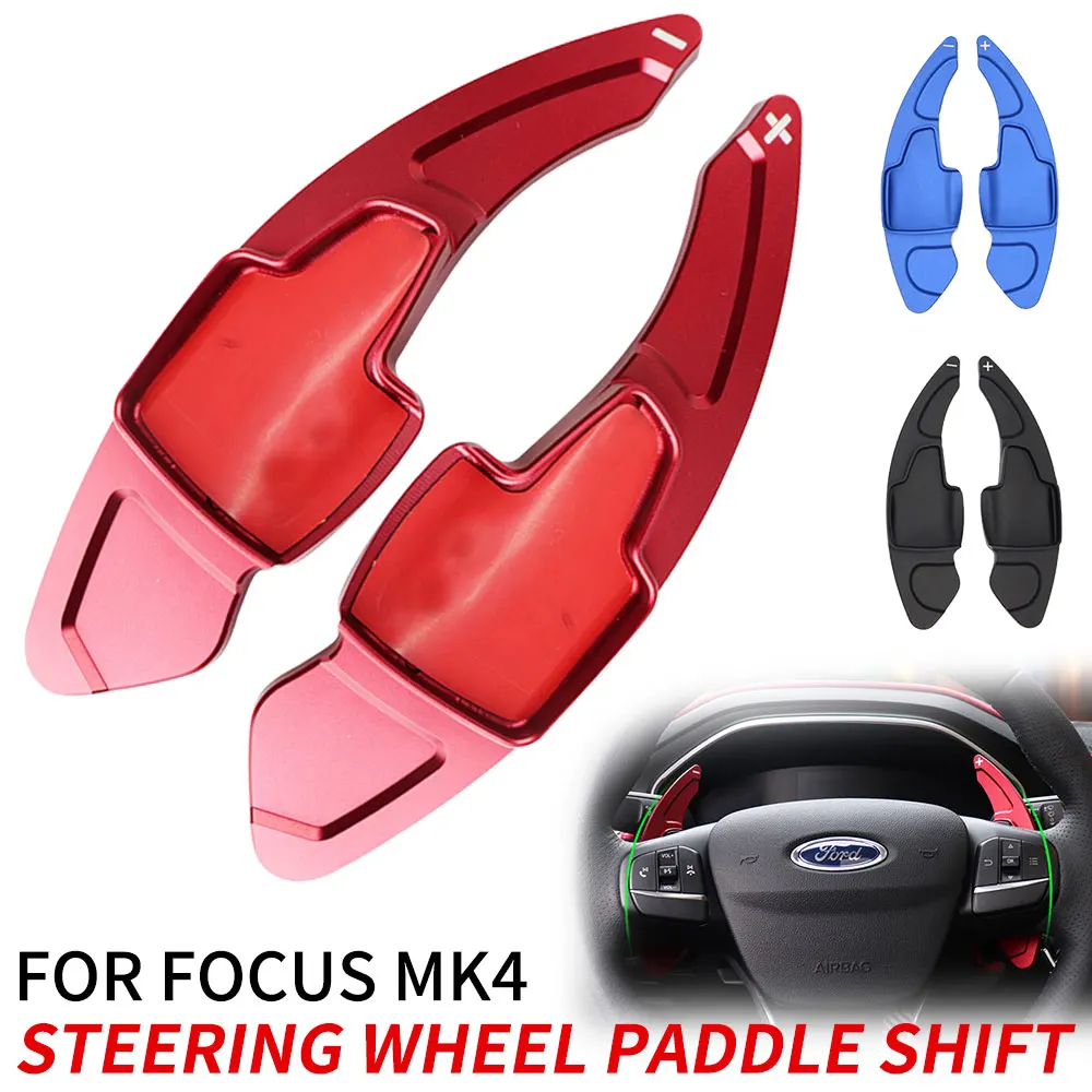 

Steering Wheel Paddle Shift FOR ford focus MK4 Paddle Shifter Extended Aluminum alloy volante Car Sticker Accessories 2019 2020