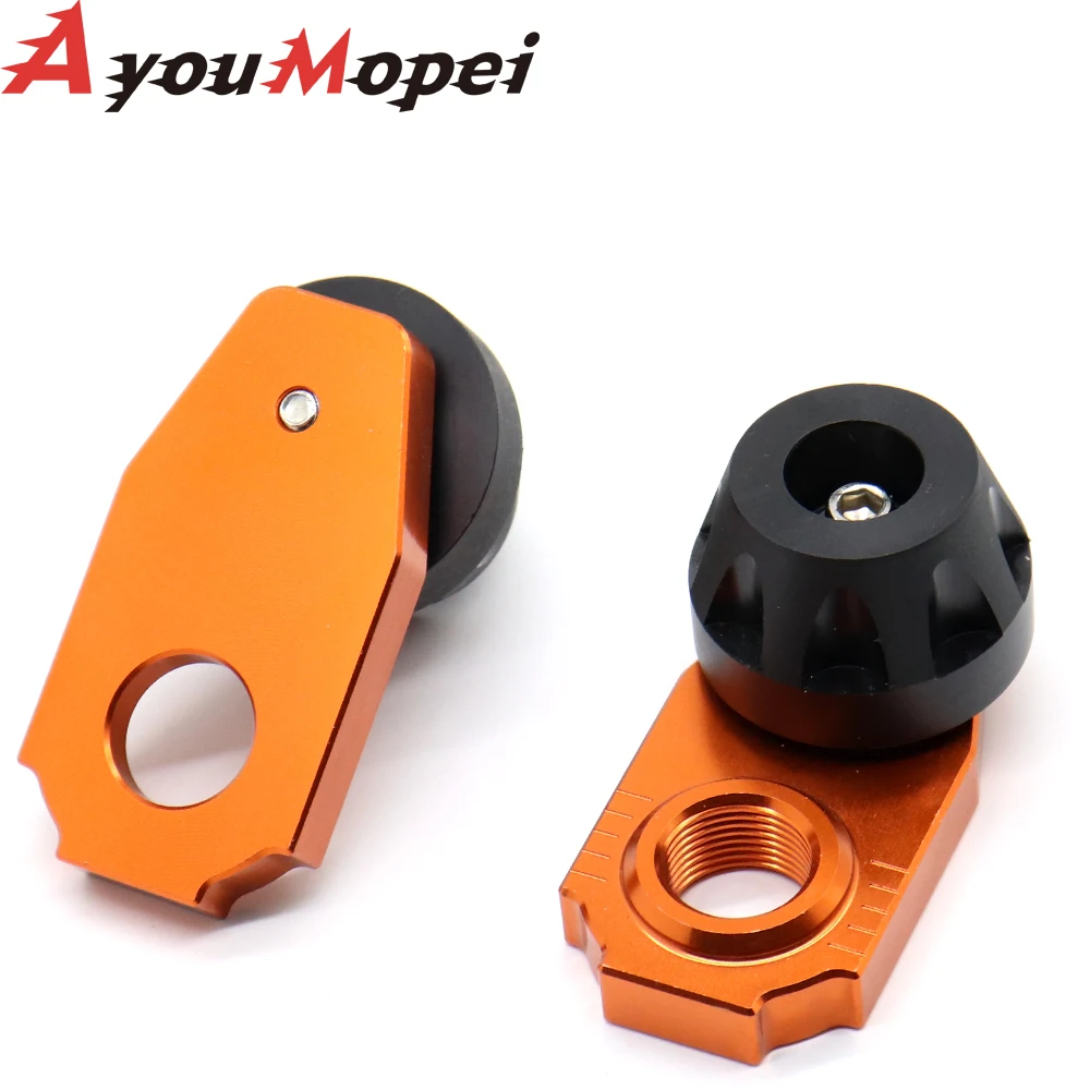 CNC Rear Chain Adjuster Axle Block For SX SX-F XC XC-F EXC EXC-F XC-W XCF-W 85 125 150 300 350 450 530 SX85 EXC250 EXC300