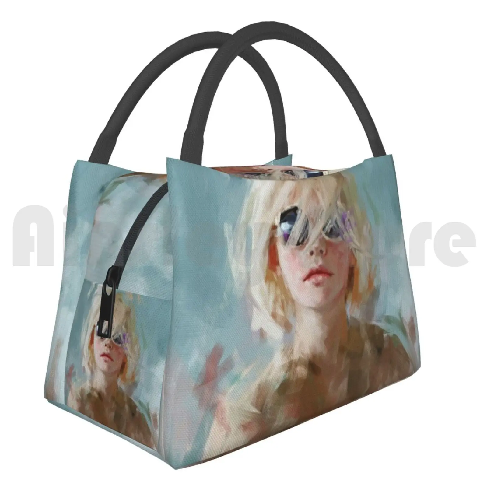 

Portable Insulation Bag Portrait With Glasses Portrait Fine Art