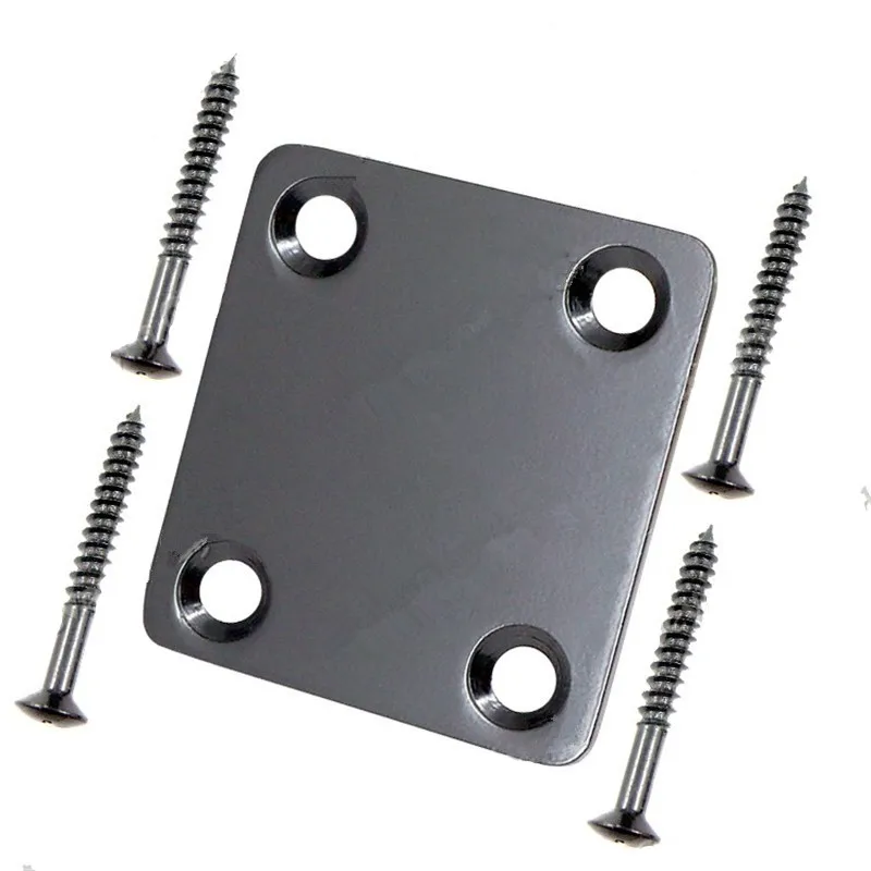 Mini Style Small Neck Plate Neck Joint Guitar Plate For Guitar Bass Replacement Chrome Black Gold Gun Black Guitar Accessories