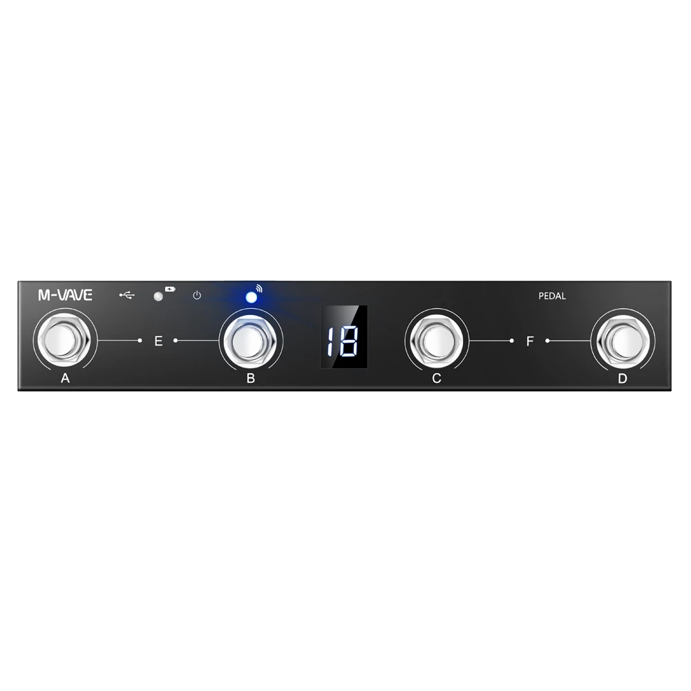 M-vave Chocolate Programmable MIDI Controller 4 Buttons Footswitch