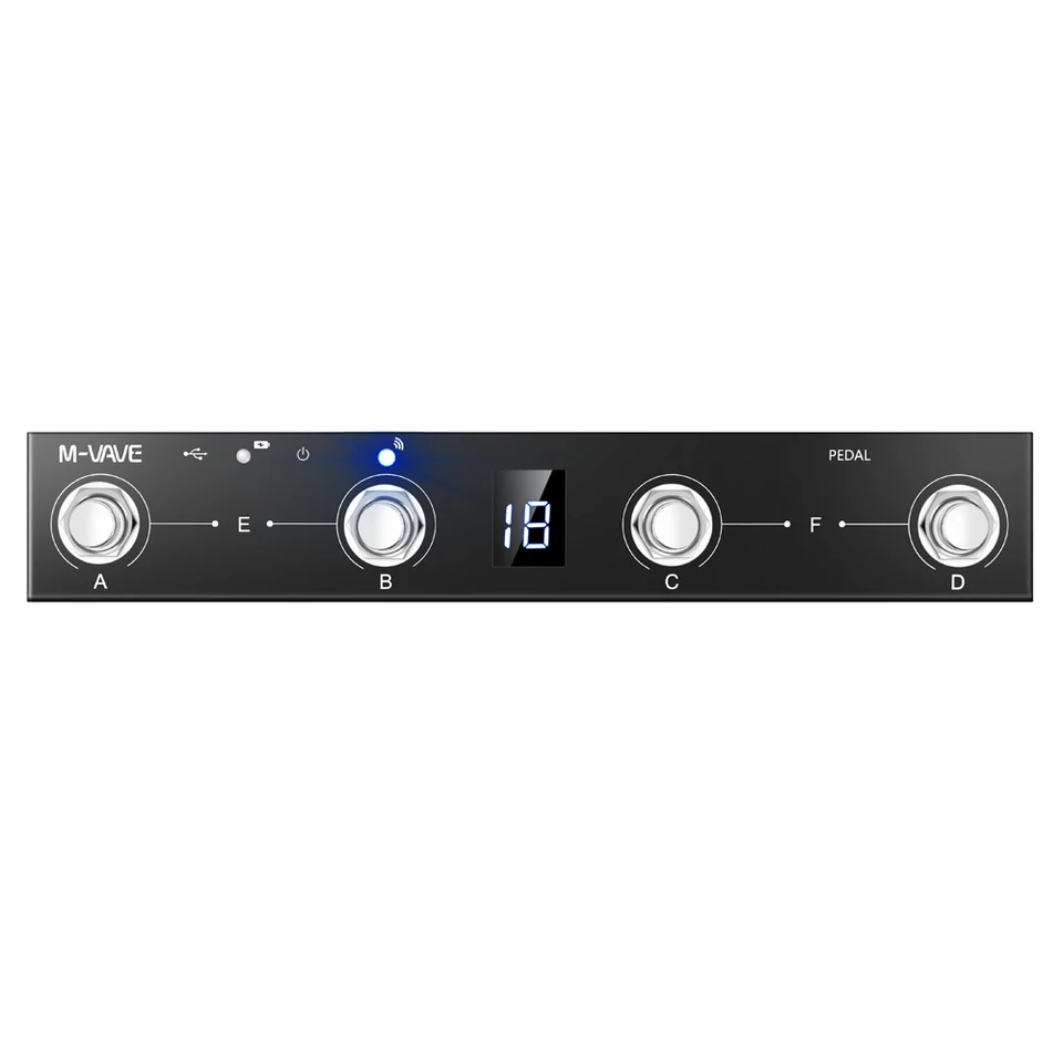 M-vave Chocolate Programmable MIDI Controller 4 Buttons Footswitch