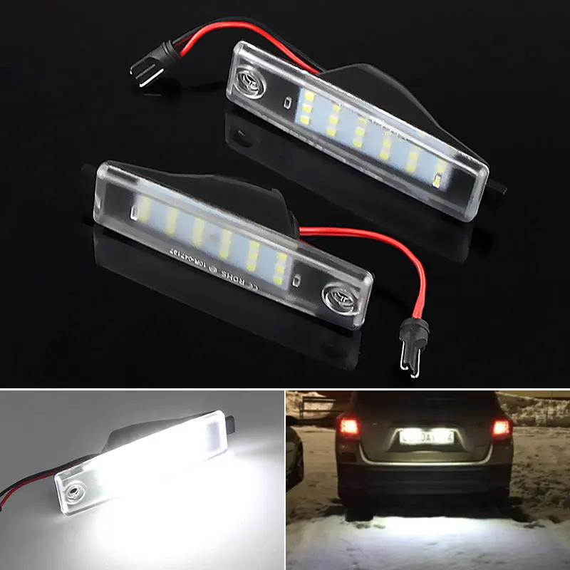 2x For Toyota Highlander Kluger Land Cruiser RAV4(JPP) for Lexus RX300 Scion xB 1st Gen led Rear Number License Plate Light Lamp