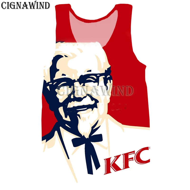 New arrival t shirt men/women KFC Grandpa 3D print t-shirts casual Harajuku style hoodies/sweatshirts/vest summer tops