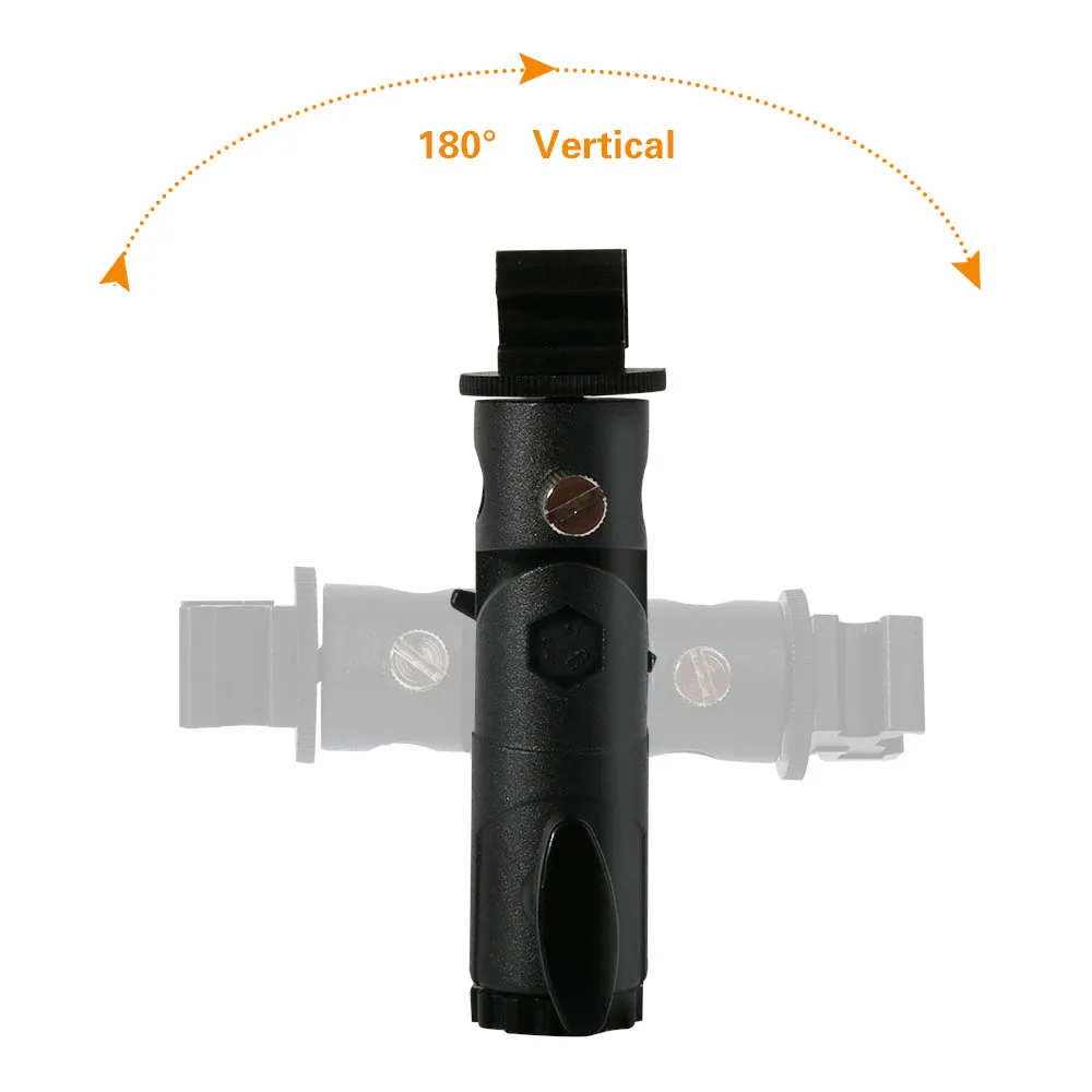 حامل ضوء فلاش الكاميرا ، قوس دوار مع عاكس مظلة لكانون نيكون yongnuo godox