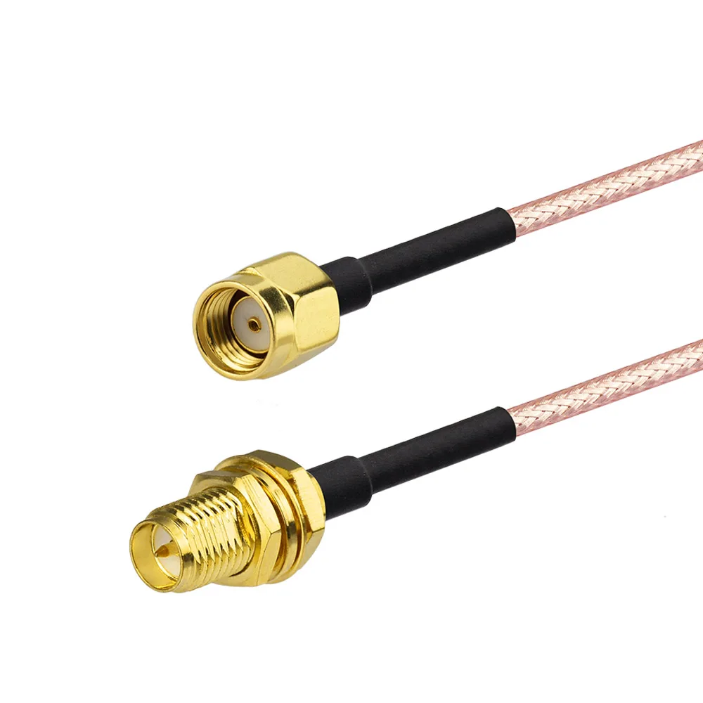 Eightwood 2.4GHz Bluetooth/Wi-Fi Antenna Extension Cable Lead Wireless RP-SMA Male to Female Connector Pigtail RG316 Cable 30cm