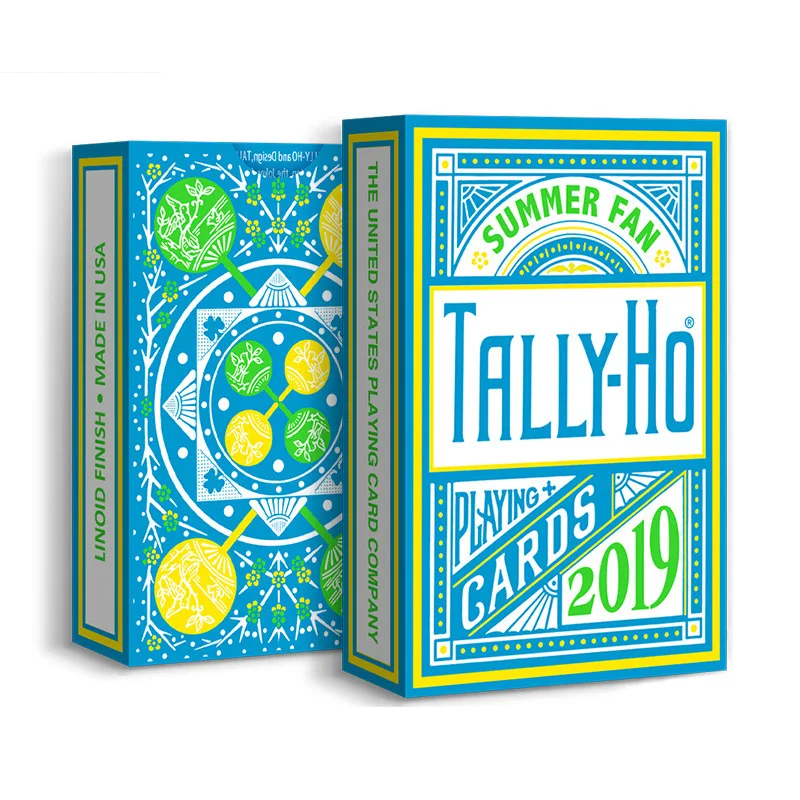 

2019 Tally-Ho Summer Playing Cards Fan Back Deck Collectible Poker Card Games