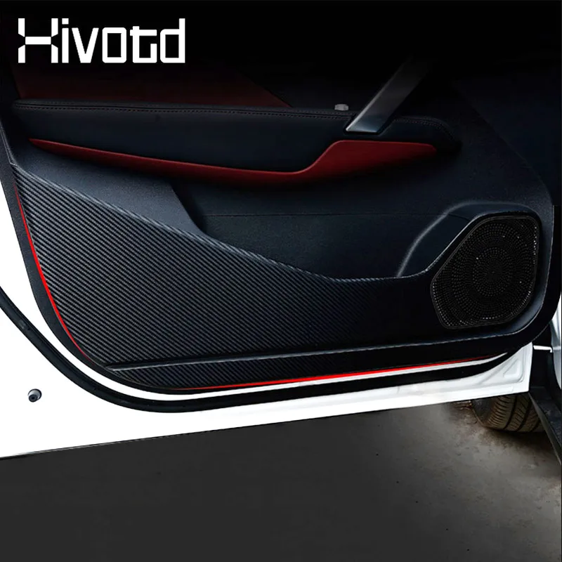 For Geely New Coolray SX11 BelGee X50 2024 Car Door Anti Kick Pad Carbon Fiber Protective Cover Film Strip Anti-Dirty Sticker