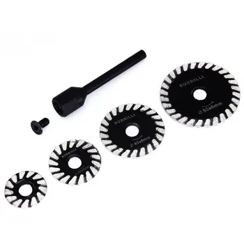 Lame de spéléologie diamantée avec mini lame de scie turbo, support de tige de 6mm, gravure sur pierre de granit et de marbre, 25mm, 30mm, 40mm, 50mm, 1 PC