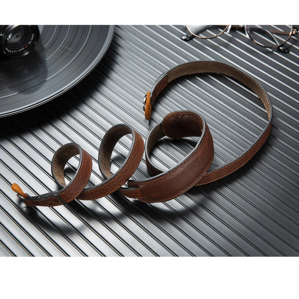 

Genuine Leather Camera Strap Shoulder Belt For Camera Nikon Leica Fujifilm Sony