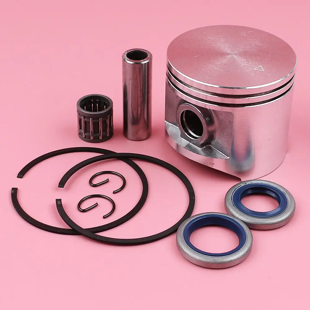 50mm Piston Ring Kit di Tenuta Olio Per Jonsered 2071 2171 CS2171 Motosega 503691271 w Cuscinetto Ad Aghi Spille Anello di Sicurezza