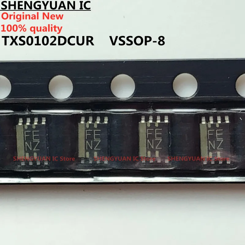 10Pcs/lot TXS0102DCUR  FENZ VSSOP-8 TXS0102  2-BIT BIDIRECTIONAL VOLTAGE-LEVEL TRANSLATOR FOR 100% new imported original