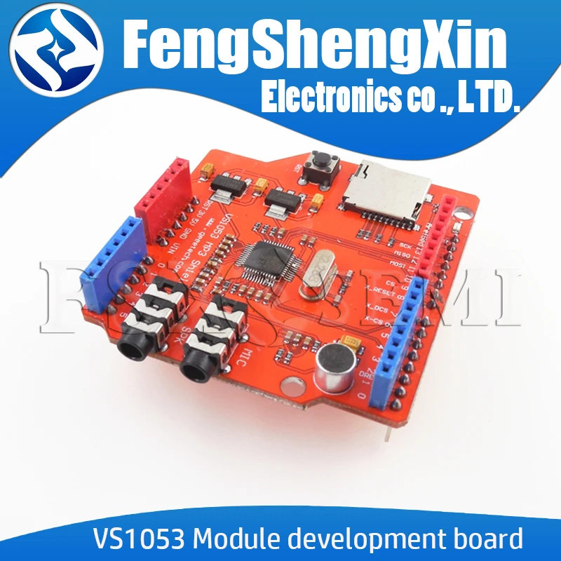 VS1053 VS1053B Stereo Audio MP3 Player Shield Record Decode Development Board Module  With TF Card Slot