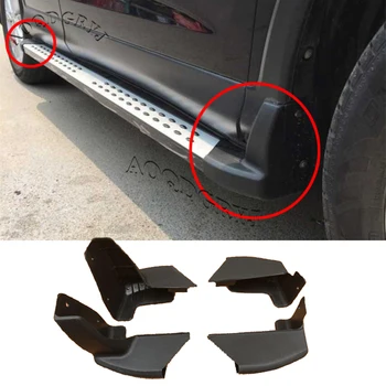 Black Plastic Foot Pedal Step Board Side Pedal End Guard Cover Replace Angle Package Body Kit 1pcs For Honda CR-V 2012-2016