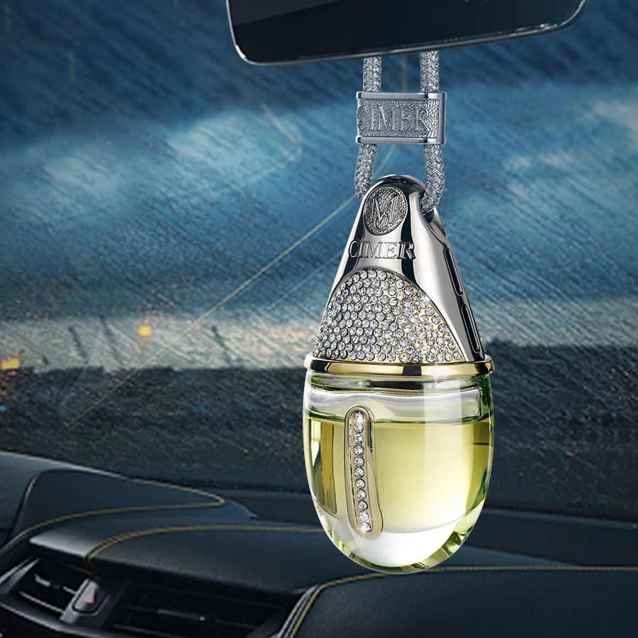Luxury Style Car Air Freshener Hanging Perfume Pendant Bottle Auto Essential Oils Perfume Bottle Diffuser Automobiles Ornaments - view 3