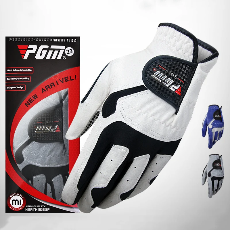 

New Golf Gloves Mens Golf Glove Micro Fiber Soft Left Handed Gloves PGM Anti-skidding Non Slip Particles Breathable