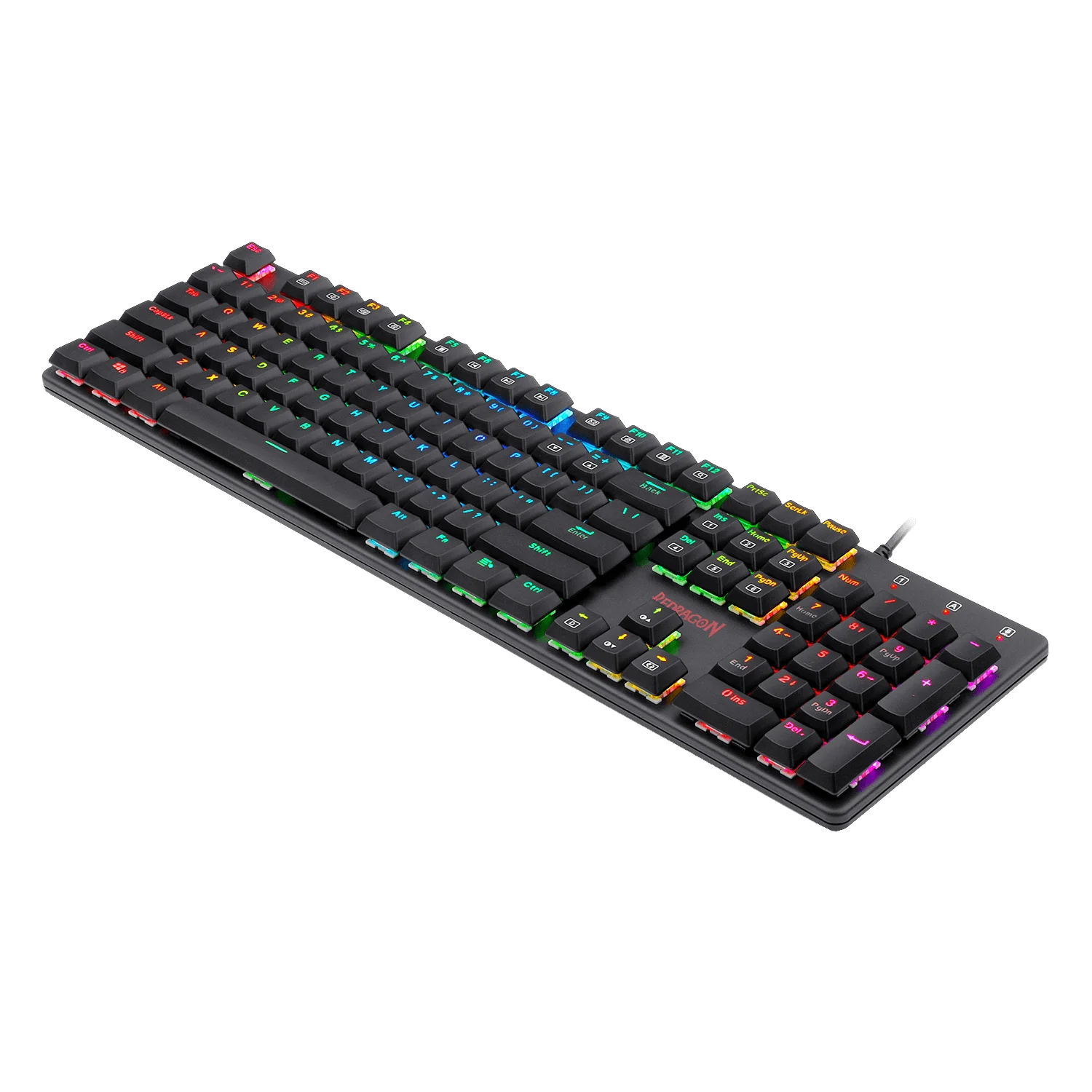 Imagem -05 - Rgb Ultra-fino Teclado Mecânico para Jogos 104 Teclas Anti-ghosting Ação Rápida Menos Viagens para pc Gamer Redragon-k589