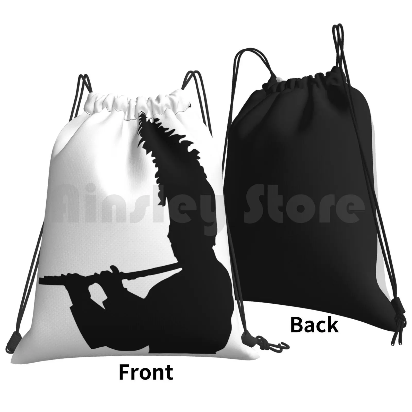 Marching Band Flute Backpack Drawstring Bags Gym Bag Waterproof Marching Band Band Bands Corps Regiment March Marching