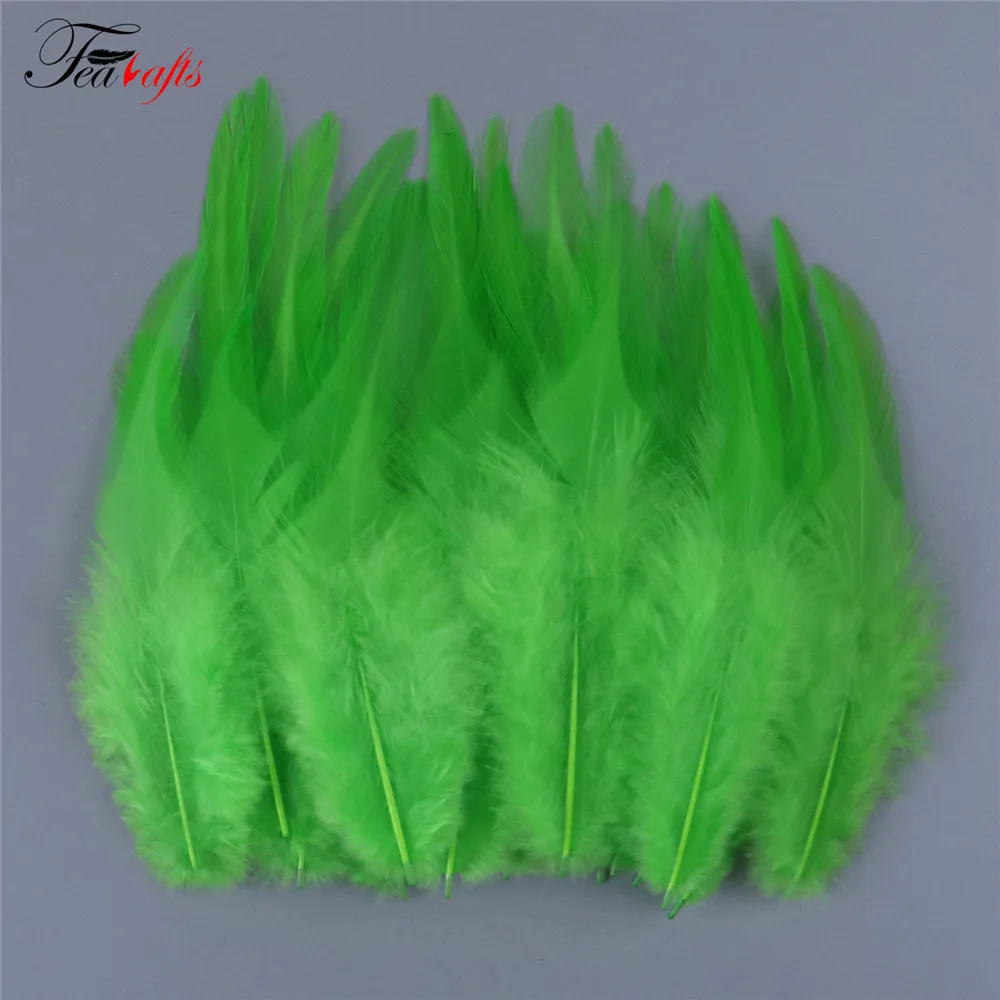 100pcs Rooster Feather Plume For Jewelry Making Pink Fly Tying Plumas Wedding Dress Decorative Dream Catcher Feathers DIY Crafts