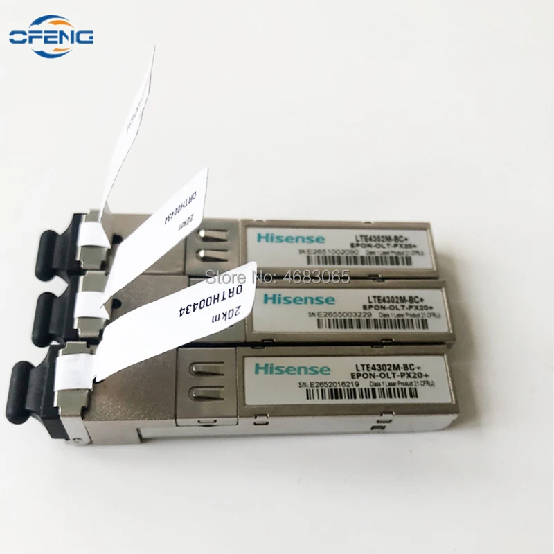 

Free Shipping Hisense SFP module for Hua wei and ZTE EPON OLT, LTE4302M-BC+ EPON-OLT-PX20+