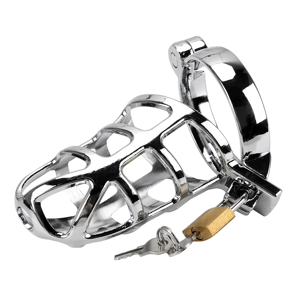 VATINE 40/45/50mm Male Chastity Device Penis Cock Lock Lockable Sex Toys for Men Chastity Belt Metal Cock Cage Adult Games