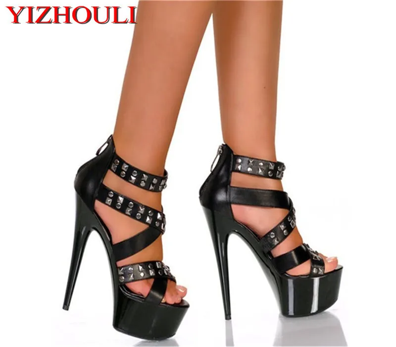 

Rivet a new style of fashion summer, with 15CM of open-toe sandals and stilettos shoes