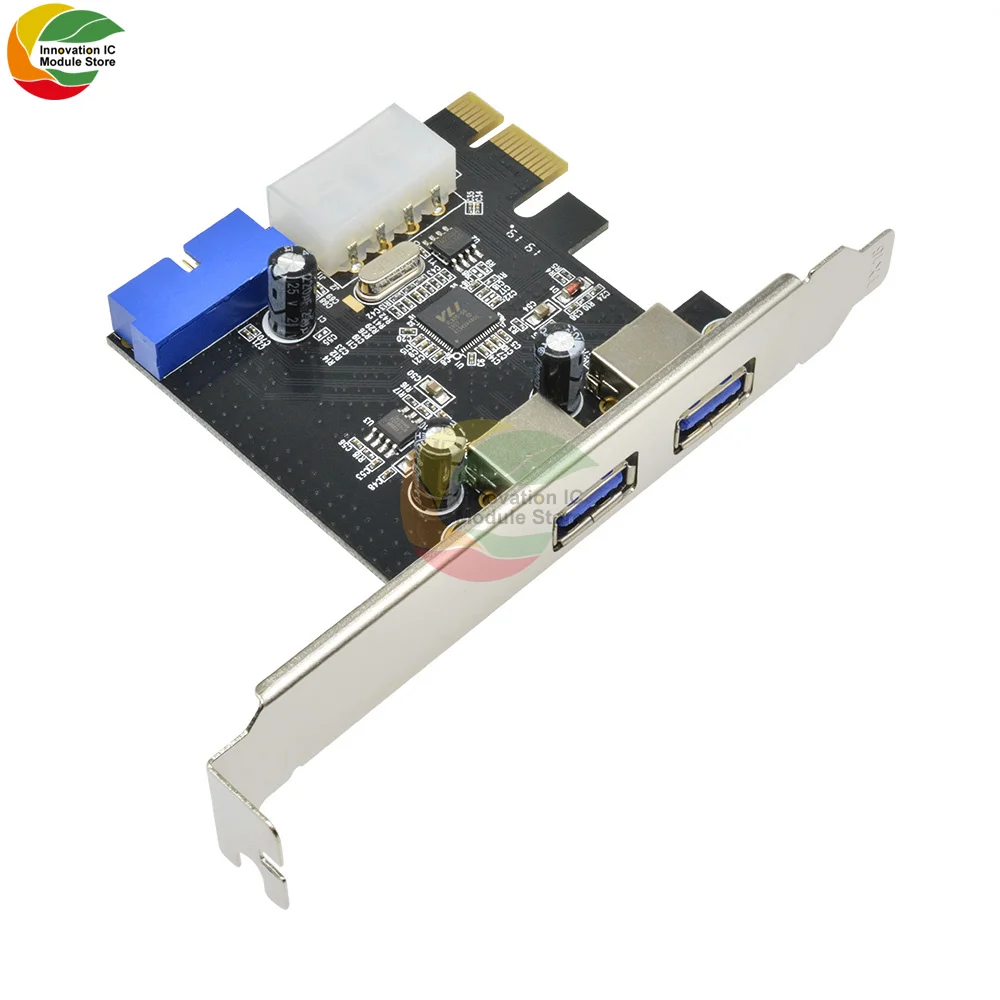 USB3 PCI Express Adapter PCI E To USB 3.0 20pin Converter Controller PCIe X1 USB 3 0 2 Ports Adapter USB3.0 PCI-e Expansion Card