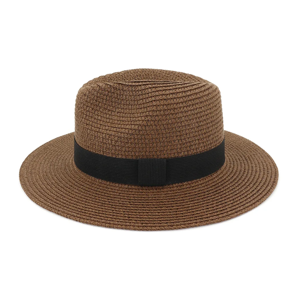 Große Größe 60CM Sommer Panama Hüte für Damen und Herren, Breitkrempiger Strand-Jazzhut, Kühlender Damen-Sonnenhut aus Stroh – Detail 10