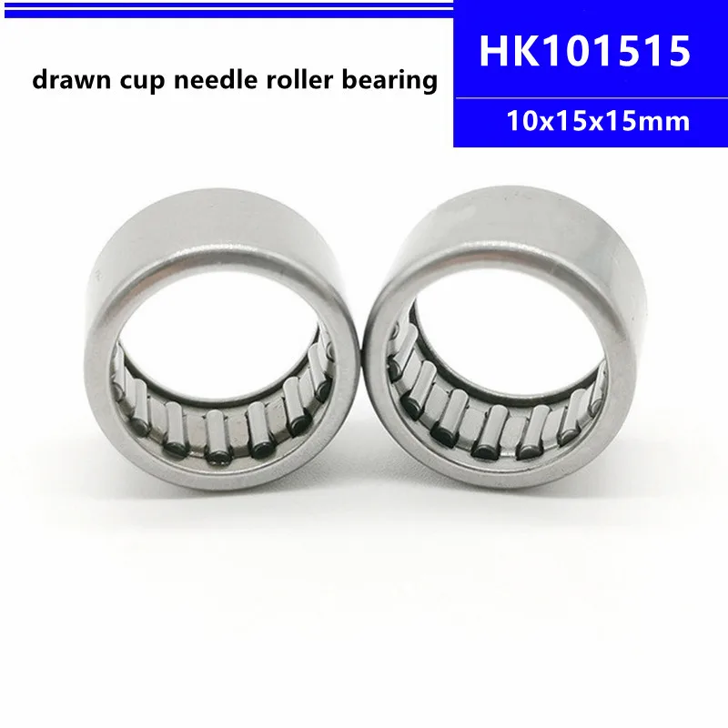 

50pcs/100pcs high quality HK101515 10x15x15mm Drawn Cup Caged Needle Roller Bearing HK10x15x15 10*15*15 mm